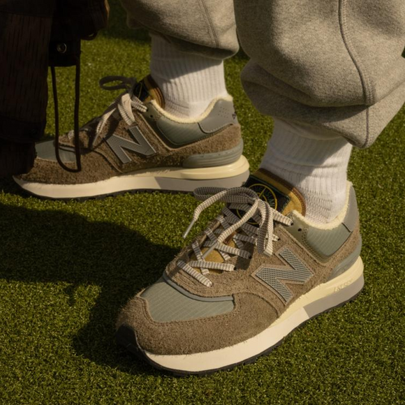 New Balance 574 Legacy x Stone Island Steel Blue