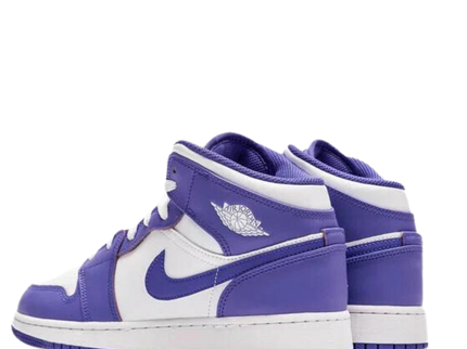 Nike Air Jordan 1 Mid GS 'Purple Venom' - SneakerMood 