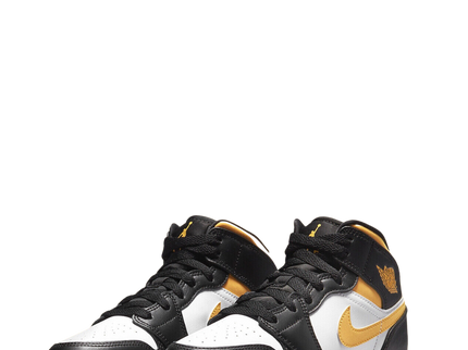 Nike Air Jordan 1 Mid White Pollen Black (GS)