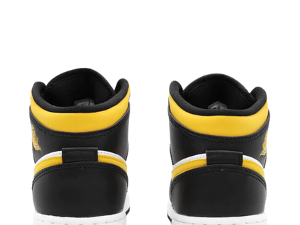 Nike Air Jordan 1 Mid White Pollen Black (GS)