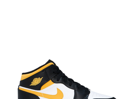 Nike Air Jordan 1 Mid White Pollen Black (GS)