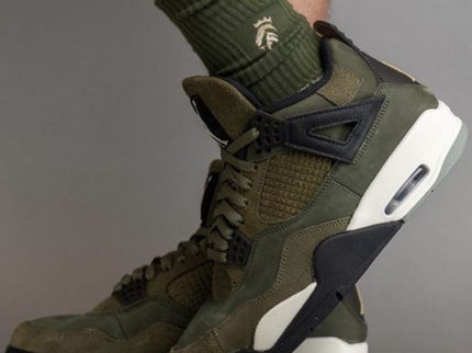 Nike Air Jordan 4 Craft 'Medium Olive' - SneakerMood 