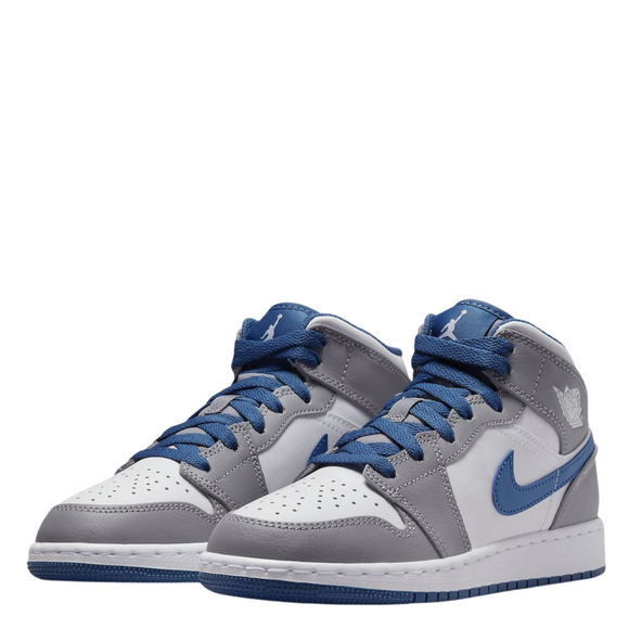 Nike Jordan 1 Mid True Blue Cement (GS)