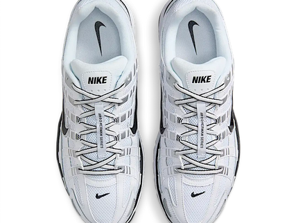 Nike P-6000 White Metallic Silver Black CD6404-107 SneakerMood Top view