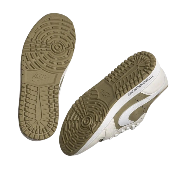 Nike Travis Scott x Air Jordan 1 Low Golf 'Neutral Olive' - SneakerMood 