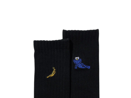 KAWS x Warhol Uniqlo Socks Black