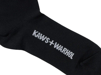 KAWS x Warhol Uniqlo Socks Black