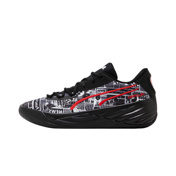 Puma All-Pro Nitro Media Day Black 310395-01 SneakerMood Side view, toe pointing left