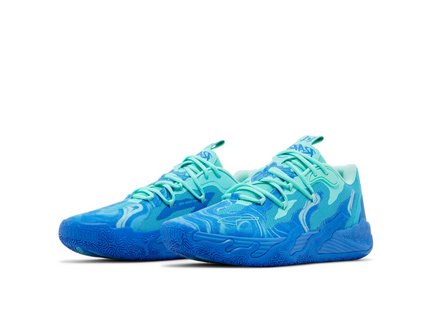 Puma LaMelo Ball MB.03 Lo Team Hyperlink Blue 310519-01 SneakerMood Pair, front three-quarter view