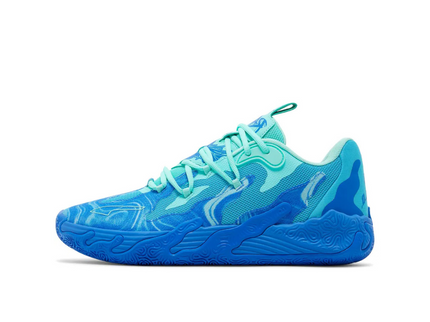 Puma LaMelo Ball MB.03 Lo Team Hyperlink Blue 310519-01 SneakerMood Side view, toe pointing left