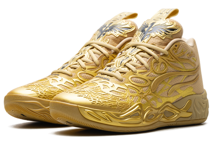 Puma LaMelo Ball MB.04 Golden Child 311306-01 SneakerMood Pair, front three-quarter view