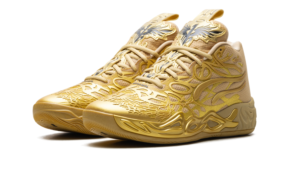 Puma LaMelo Ball MB.04 Golden Child 311306-01 SneakerMood Pair, front three-quarter view