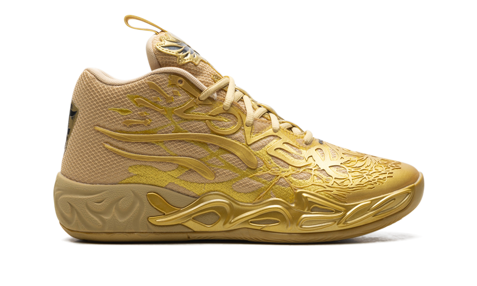 Puma LaMelo Ball MB.04 Golden Child 311306-01 SneakerMood Side view, toe pointing right