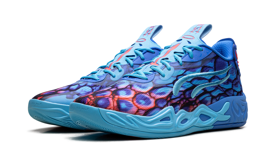 Puma LaMelo Ball MB.04 Lo Alien Skin 311318-01 SneakerMood Pair, front three-quarter view