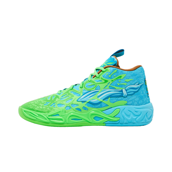 Puma LaMelo Ball MB.04 Teenage Mutant Ninja Turtles Leonardo & Michelangelo 311307-01 SneakerMood Side view, toe pointing left