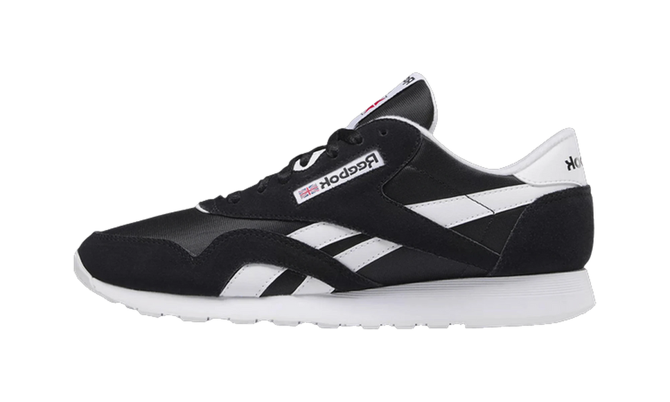 Reebok Classic Nylon Black FV1592 SneakerMood Side view, toe pointing left