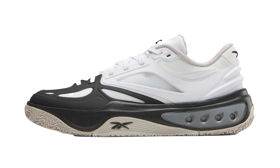 Reebok Engine A White Black 100230671 SneakerMood Side view, toe pointing left