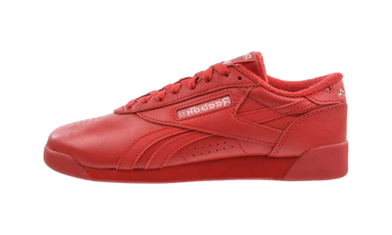 Reebok Freestyle Lo Vector Red 100256057 SneakerMood Side view, toe pointing left