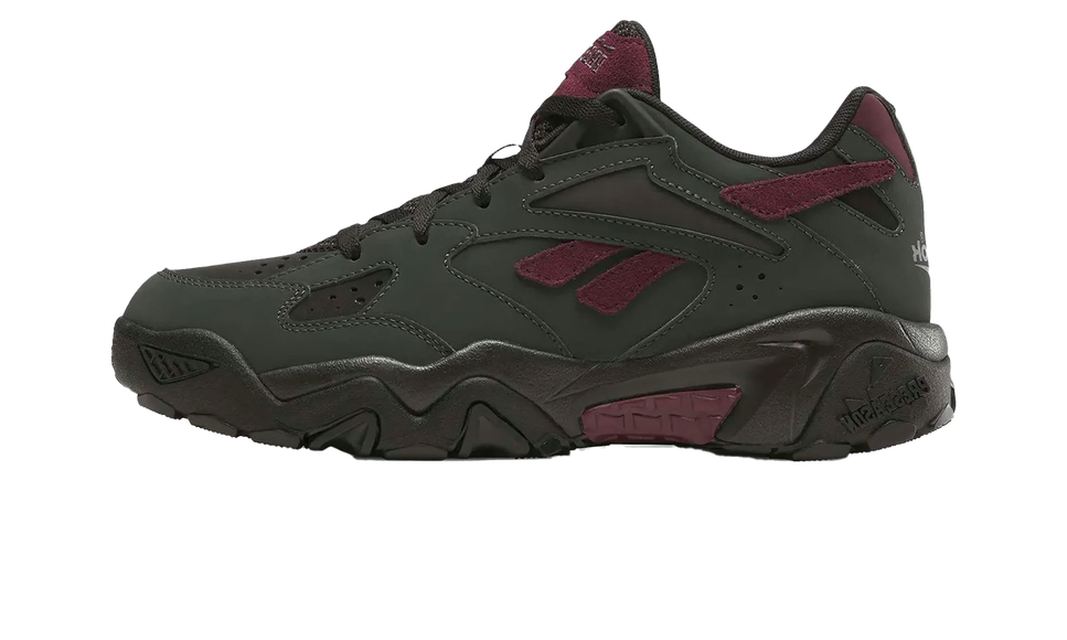 Reebok Preseason 94 Low Grey Black Cherry 100230643 SneakerMood Side view, toe pointing left