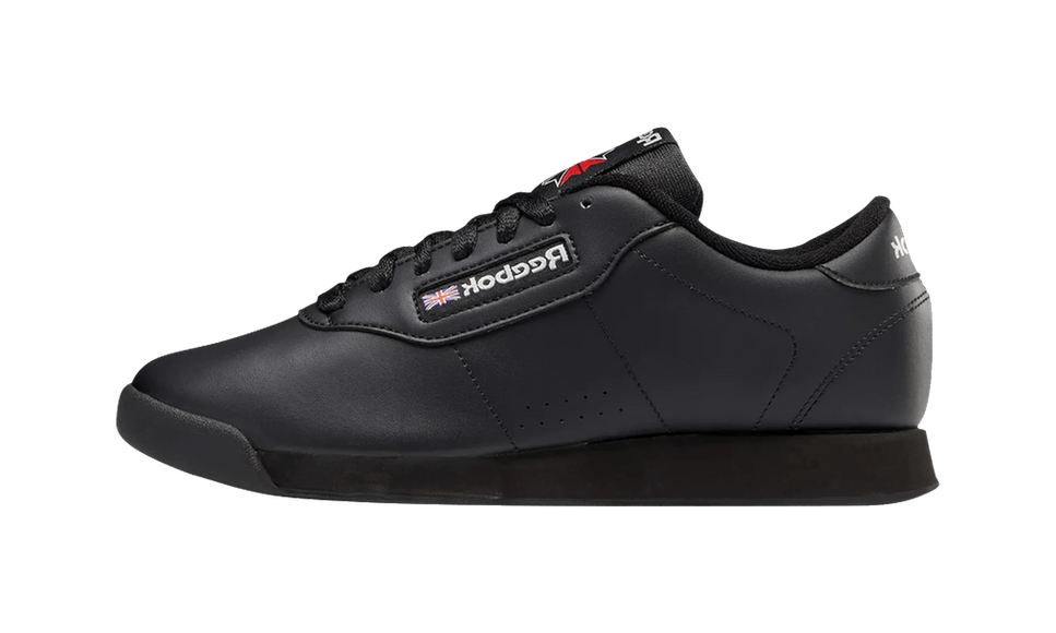 Reebok Princess Black 100000120 SneakerMood Side view, toe pointing left