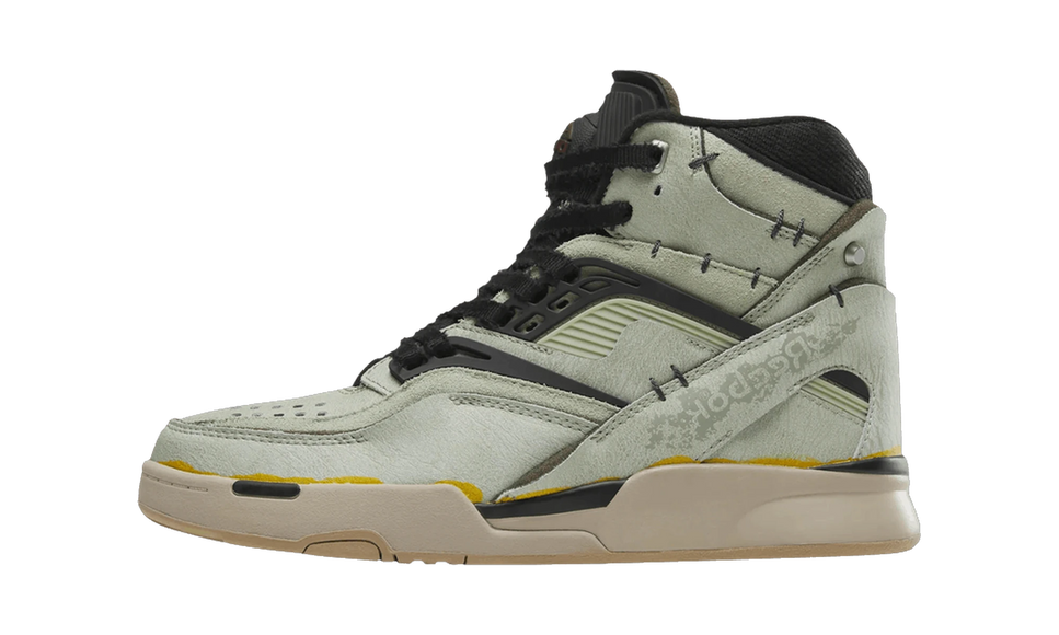 Reebok Pump TZ Universal Monsters Frankenstein 100210066 SneakerMood Side view, toe pointing left