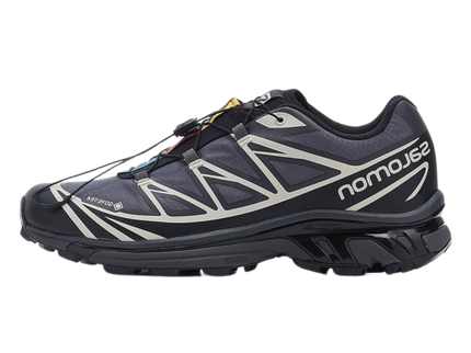 Salomon XT-6 Gore-Tex Black Lunar Rock L41663500 SneakerMood Side view, toe pointing left