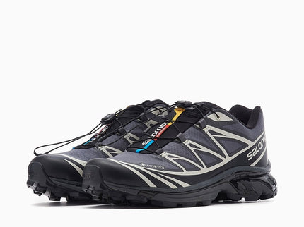 Salomon XT-6 Gore-Tex Black Lunar Rock L41663500 SneakerMood Pair, front three-quarter view