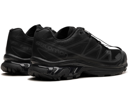 Salomon XT-6 Triple Black L41086600 SneakerMood Pair, rear three-quarter view