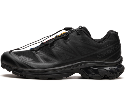 Salomon XT-6 Triple Black L41086600 SneakerMood Side view, toe pointing left