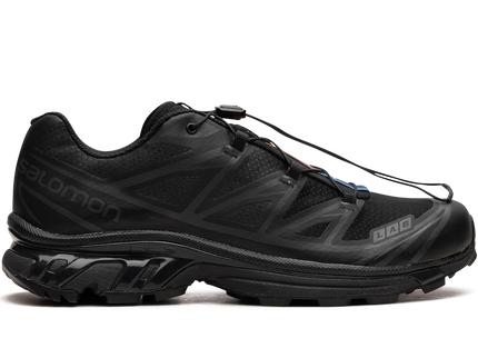 Salomon XT-6 Triple Black L41086600 SneakerMood Side view, toe pointing right
