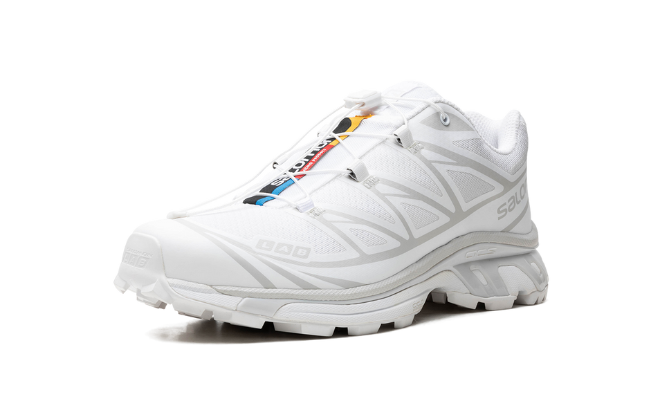 Salomon XT-6 White Lunar Rock L41252900 SneakerMood Front three-quarter view
