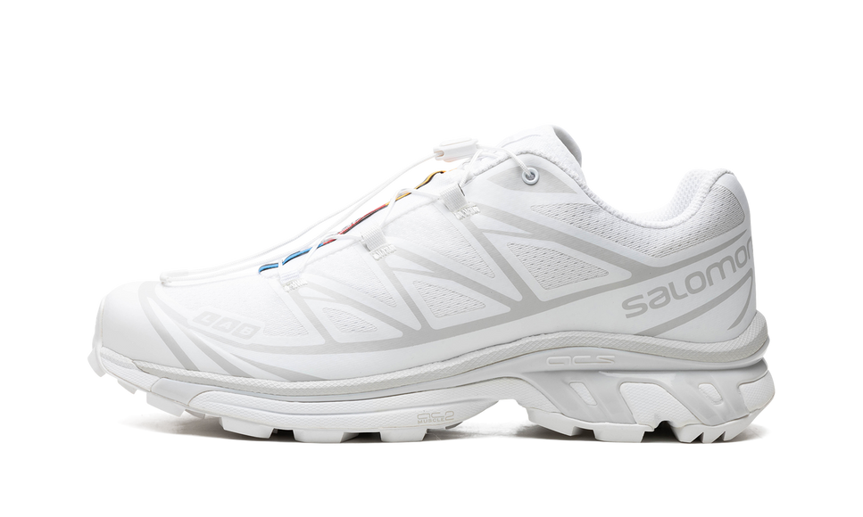 Salomon XT-6 White Lunar Rock L41252900 SneakerMood Side view, toe pointing left