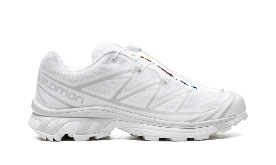 Salomon XT-6 White Lunar Rock L41252900 SneakerMood Side view, toe pointing right