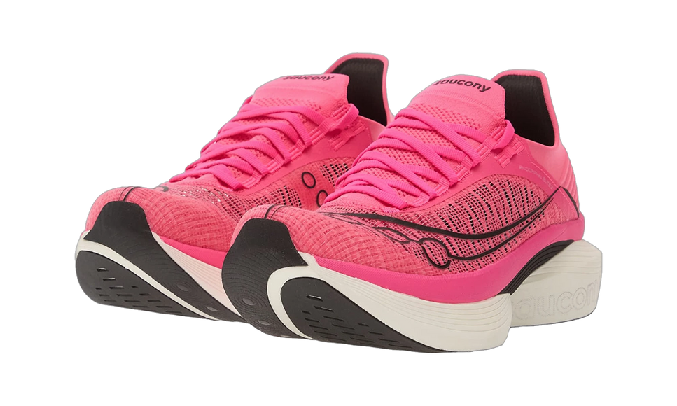 Saucony Endorphin Elite 2 Shock Black S30994-98 SneakerMood Pair, front three-quarter view