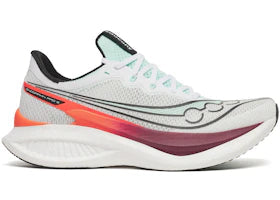Saucony Endorphin Pro 5 White Crimson S21064-172 SneakerMood Side view, toe pointing right