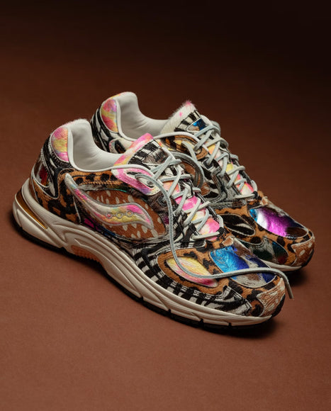 Saucony Grid Jazz 9 Westside Gunn Awesome Gods S71047-5 SneakerMood Pair, styled view from above