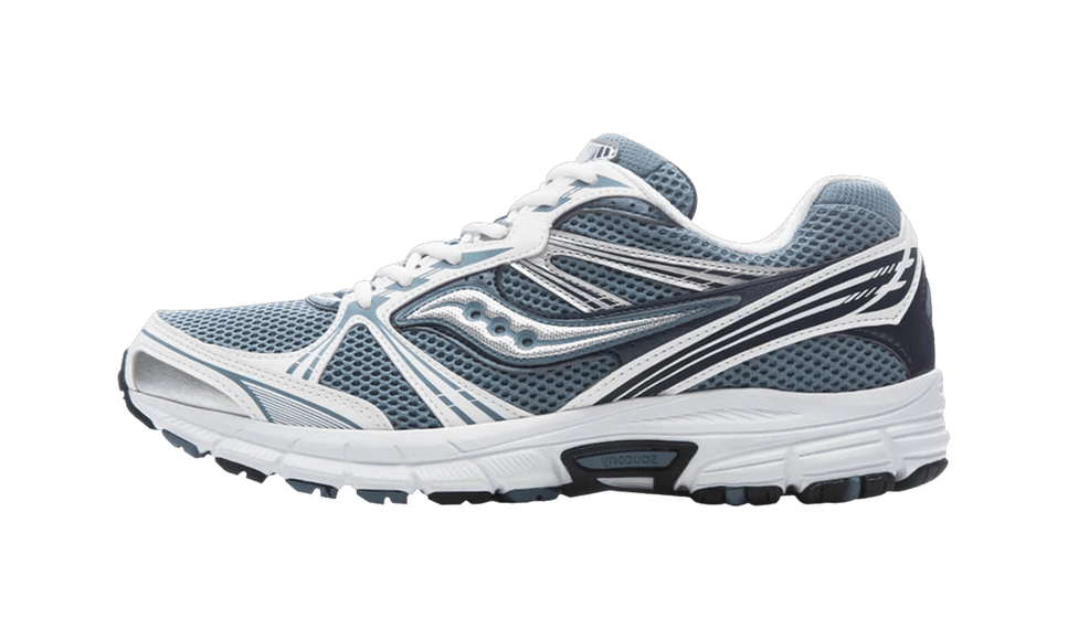 Saucony Grid Legacy Windward White S101836-1003 SneakerMood Side view, toe pointing left
