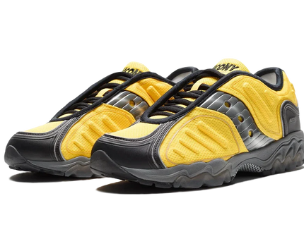 Saucony Matrix OG Yellow Black S70906-1 SneakerMood Pair, front three-quarter view