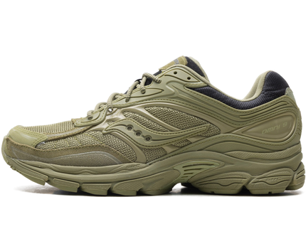 Saucony ProGrid Omni 9 Armor Green S70897-2 SneakerMood Side view, toe pointing left