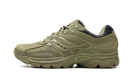 Saucony ProGrid Omni 9 Armor Green S70897-2 SneakerMood Side view, toe pointing left