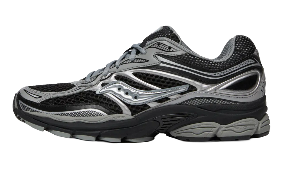 Saucony ProGrid Omni 9 Black Silver Grey S70739-13 SneakerMood Side view, toe pointing left