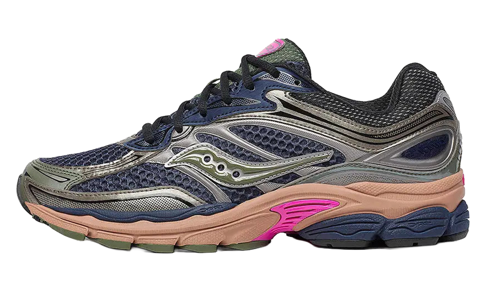 Saucony ProGrid Omni 9 Blue Brush S70739-74 SneakerMood Side view, toe pointing left