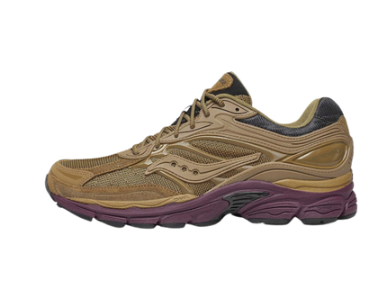 Saucony ProGrid Omni 9 Brown Bordeaux S70897-5 SneakerMood Side view, toe pointing left