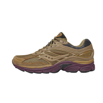Saucony ProGrid Omni 9 Brown Bordeaux S70897-5 SneakerMood Side view, toe pointing left