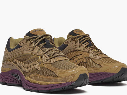 Saucony ProGrid Omni 9 Brown Bordeaux S70897-5 SneakerMood Pair, front three-quarter view