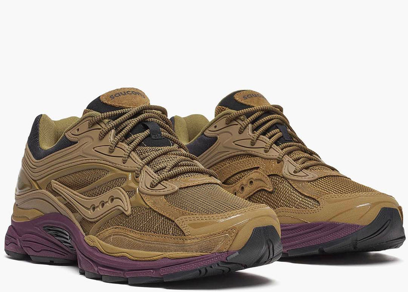 Saucony ProGrid Omni 9 Brown Bordeaux S70897-5 SneakerMood Pair, front three-quarter view