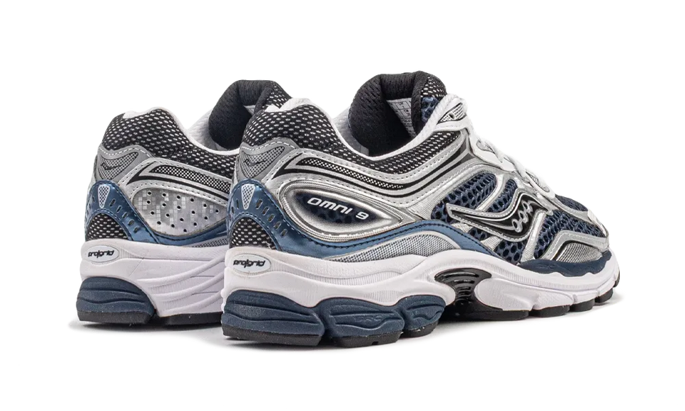 Saucony ProGrid Omni 9 Deep Navy S70739-41 SneakerMood Pair, rear three-quarter view