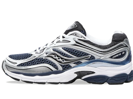 Saucony ProGrid Omni 9 Deep Navy S70739-41 SneakerMood Side view, toe pointing left