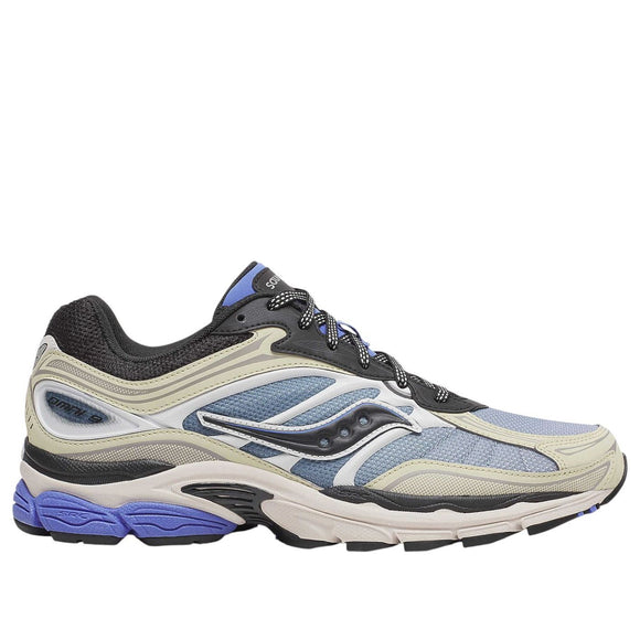Saucony ProGrid Omni 9 Fade Pack Blue S70933-1 SneakerMood Side view, toe pointing right