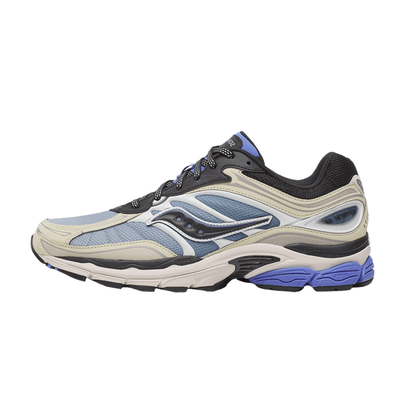 Saucony ProGrid Omni 9 Fade Pack Blue S70933-1 SneakerMood Side view, toe pointing left